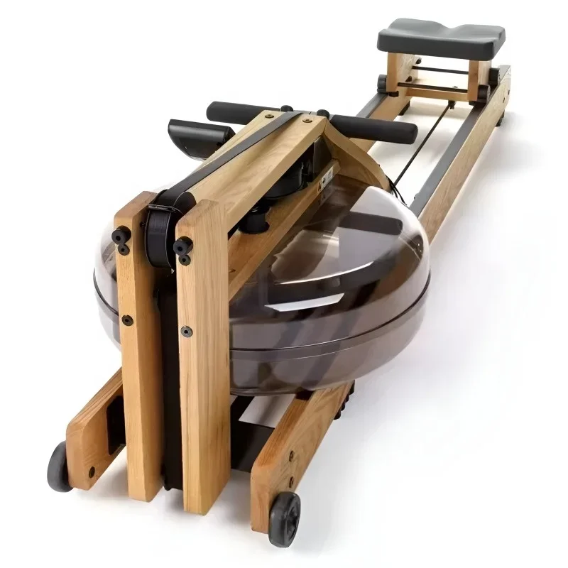 Firstfit-r06 Wood Rower for Whole Body Exercise Cardio Training for Home Gym Seated Water Rowing Machine