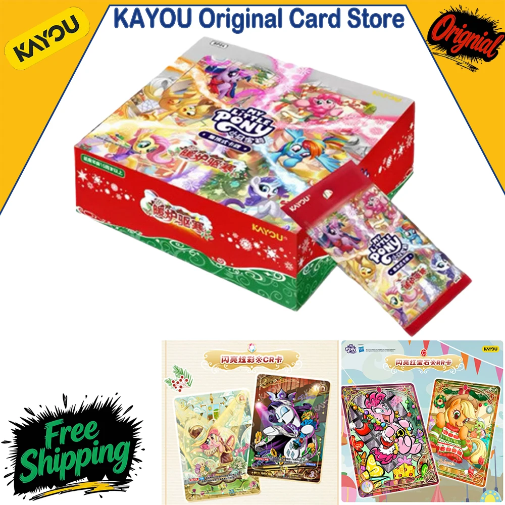 kayou-my-little-pony-tcg-collectible-trading-cards-warm-hearth-winter-booster-pack-vol4-official-merchandise-gift-original-box