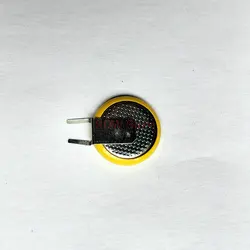 3V notebook motherboard dedicated CMOS battery CR1220 left folding vertical battery soldering pin battery negative folding pin
