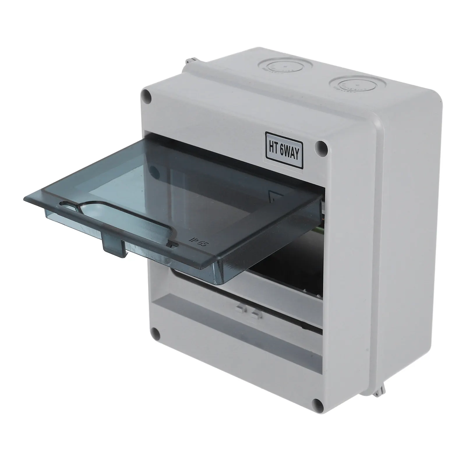 

Outdoor Electrical Box Weatherproof Distribution Protection Box Plastic 6 Way Circuit Breaker Enclosure for Indoor Outdoor Use