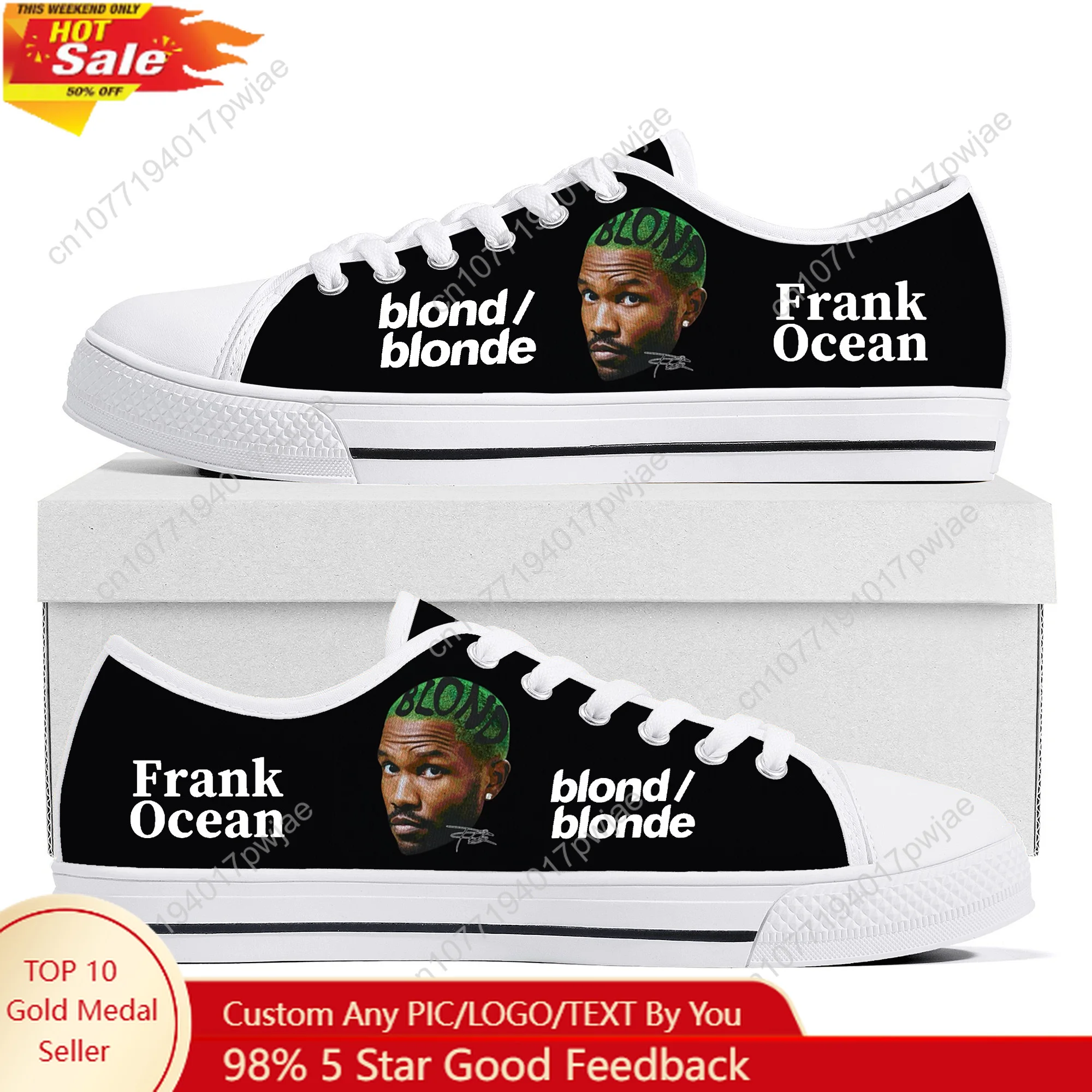 

F-Frank O-Ocean Hip hop Rock Singer Low Top Lightweight Sneakers Mens Womens TeenagerCanvas Sneaker Hiking Travel Casual Shoes