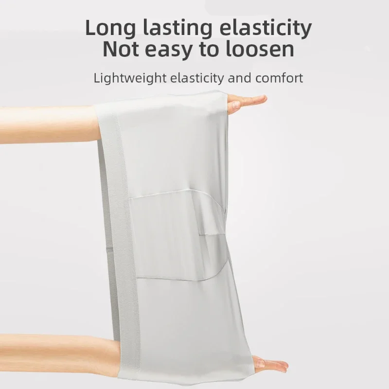 Мужские трусы-боксеры больших размеров, шелковое нижнее белье, шорты для мальчиков, дышащие шорты, подходят без маркировки, модные мужские трусы-боксеры, новинка