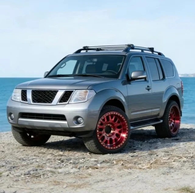 Factory Direct Sale New Brushed Wine Aluminium Alloy Customized Cap Off Road Forged Wheels For Patrol Safari