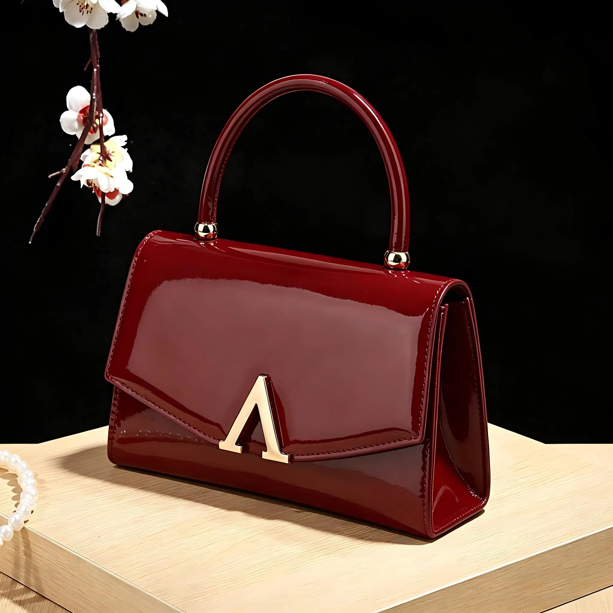 New high-end elegant evening bag - French retro multi-purpose wedding party bridal dress handbag - holiday gift bag for ladies