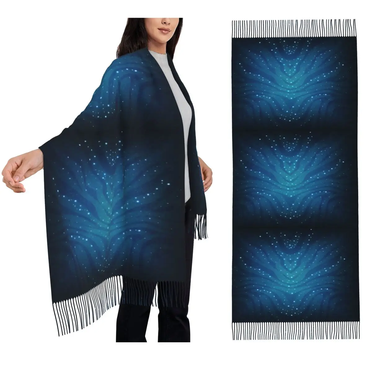 

Шарф Аватара, шарфы с кисточками, женские мягкие теплые шали и накидки, большая осенне-зимняя шаль