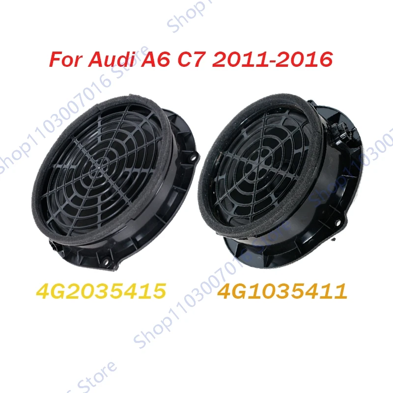 Image of Für Audi A6 C7 2011 2012 2013-2016 Autotür-Lautsprecher Hochtöner Vorne/Hinten Hochtöner Mittelbass-Horn Zubehör 4G1035411 4G2035415