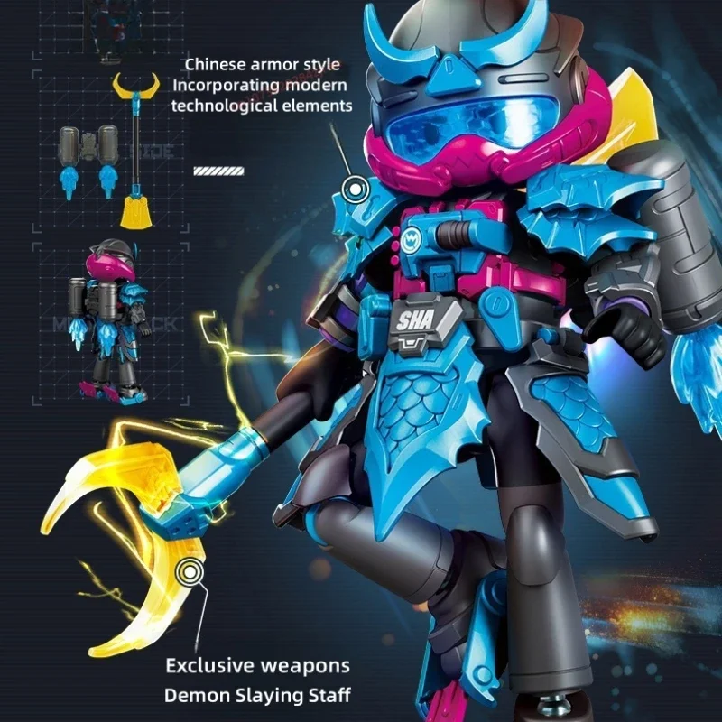 Herói método infinito tang sanzang bloco de construção clássico montagem móvel areia monge combate terno modelo decoração brinquedo presente