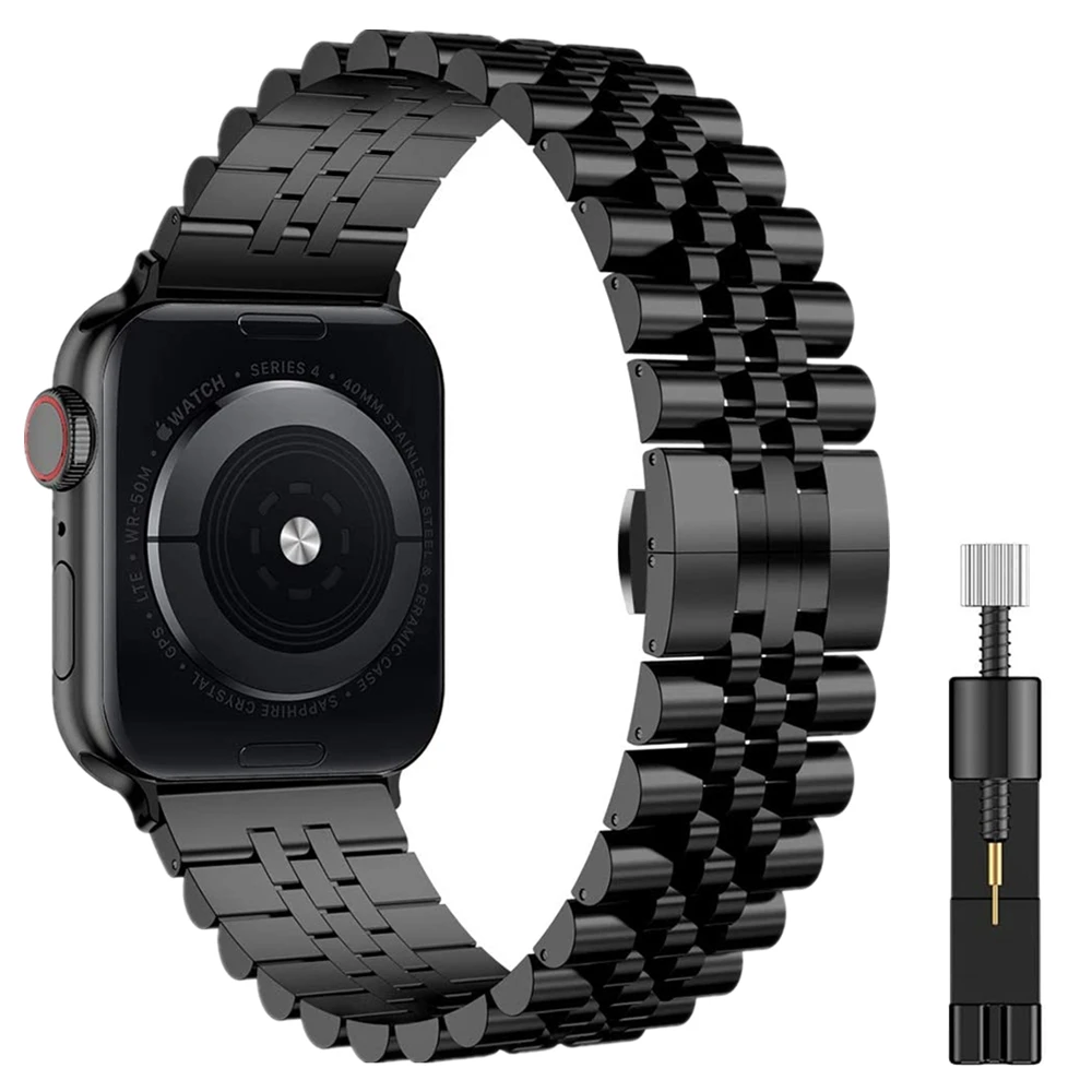 Metallarmband für Apple Watch 49mm 45mm 44mm 42mm 41mm 46mm Edelstahl-Armband für iWatch Ultra 11 10 9 8 7 6 5 SE2 Gürtel
