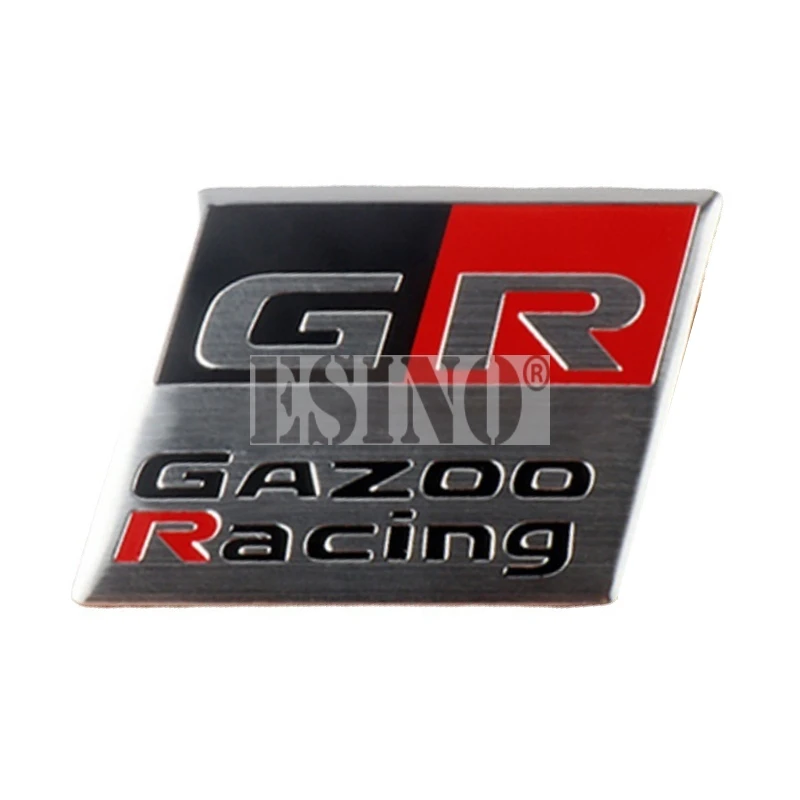 Car Styling Gazoo Racing  GR GR Sport 3D Car Aluminium Alloy Badge Adhensive Metal Emblem Decal for Toyota Supra AE86 GT86