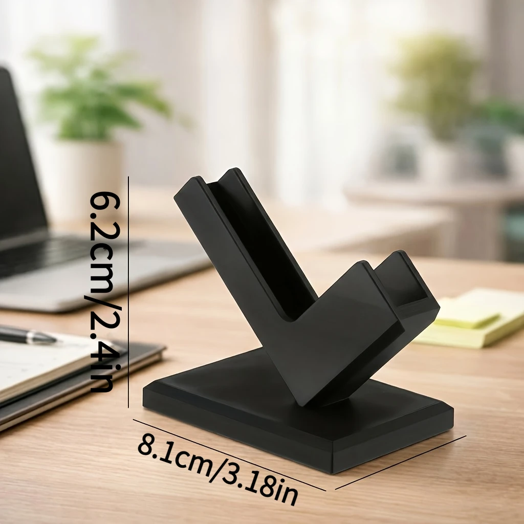 Industrial Style Creative Business Card Storage Rack, Desktop Card Display Stand,Simple Design Office Organizer,Desk Accessories