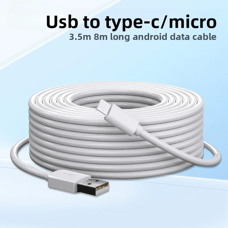 

Кабель USB типа C длиной 3/5/8 м для быстрой зарядки телефона с камерой Ezviz Android