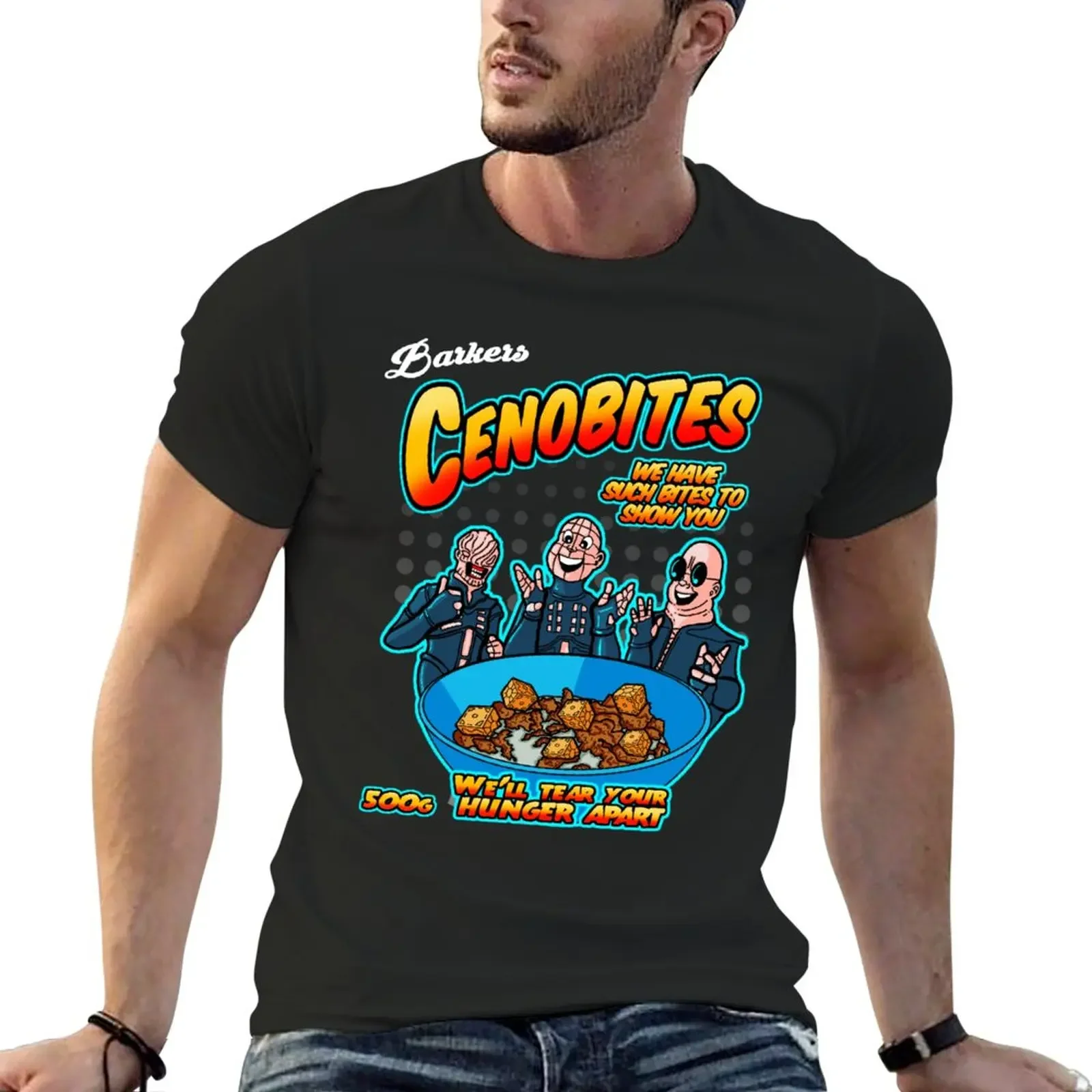 New Cenobites cereal T-Shirt anime t shirts oversized quick-drying graphic t shirts plain t shirts men