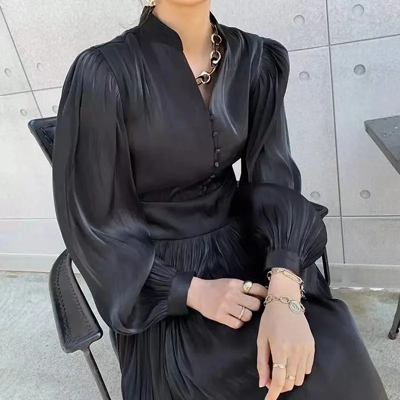 Eid muzułmańskie sukienki damskie składane guziki Vestidos Jalabiya Ramadan maroko dubaj Kaftan saudyjskoarabski długa suknia 2025 Abayas