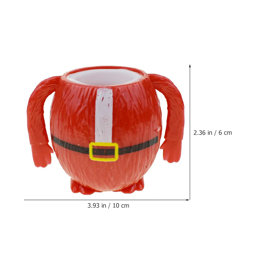 2Pcs Christmas Santa Squeeze Hand Sensory Cartoon Stress Relief Pressure Relief for Christmas Party Favors Goodies Bag Stuffers