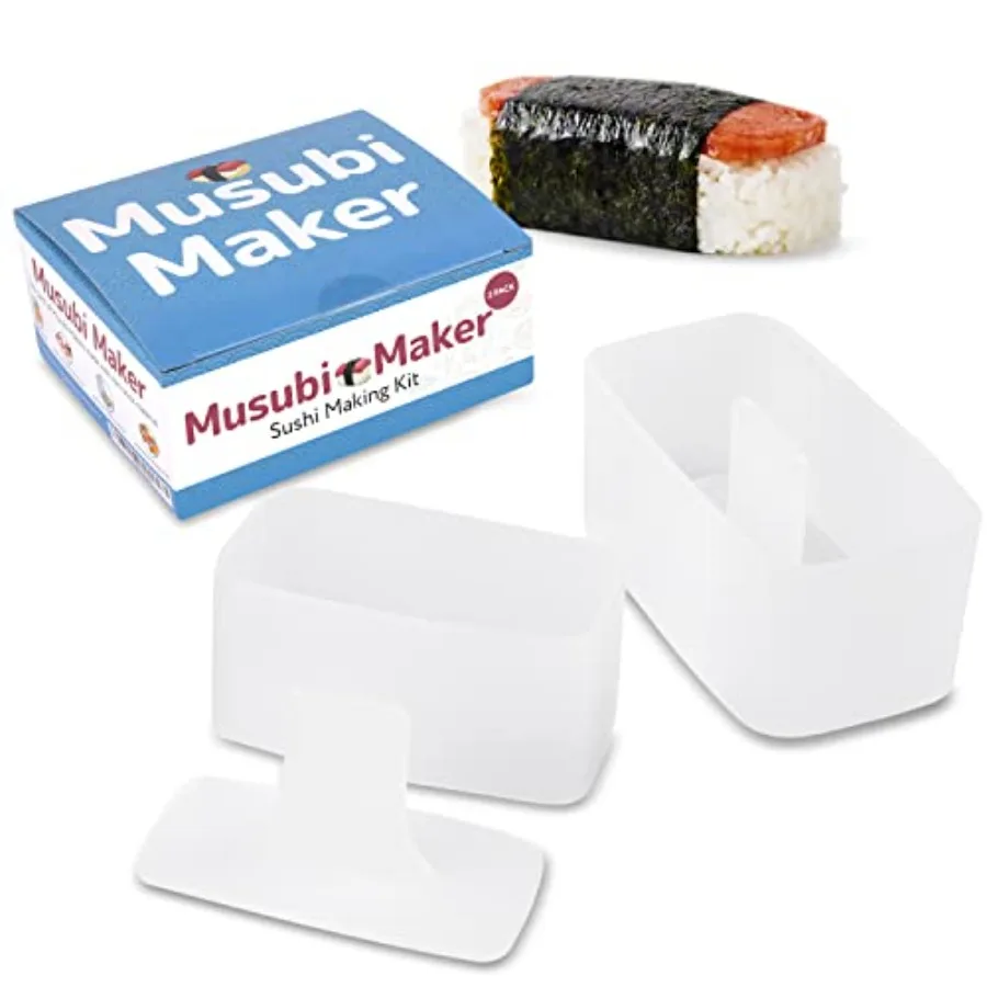 Kit para Hacer Musubi - Prensa Antiadherente para Musubi y Molde para Prensar Arroz - Molde Versátil para Onigiri y Bocadillos de Sushi - Apto para Alimentos, Libre de BPA