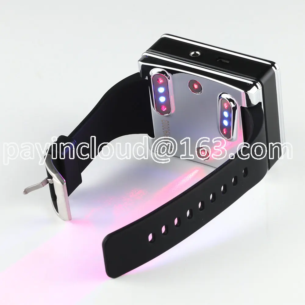 High Quality Low Level Semiconductor Four Color Red Blue Green Yellow Wrist Watch Laser Therapy