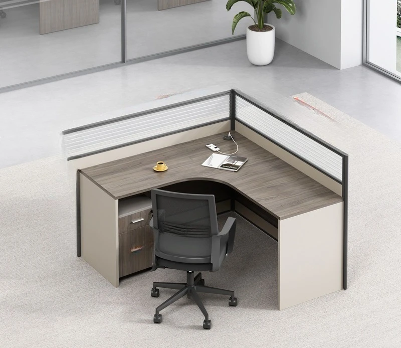 

Staff desk and chair combination, office booth, office building workstation