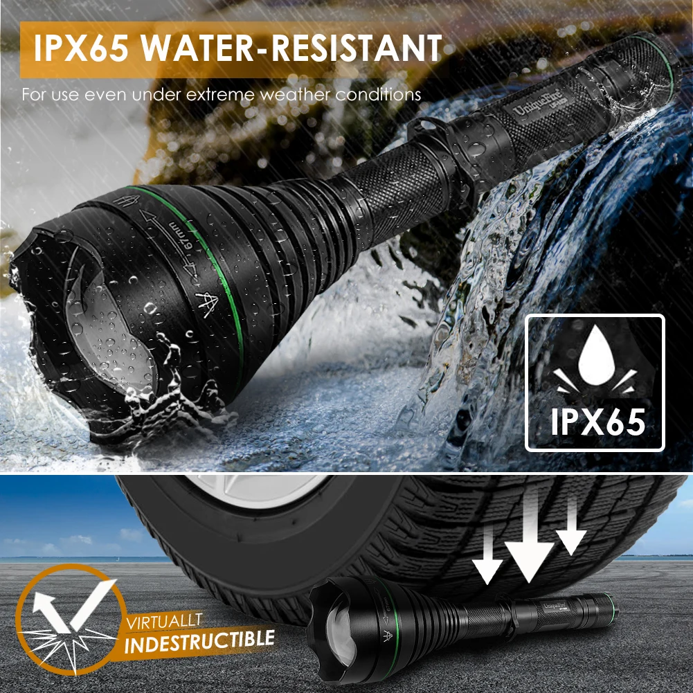 Fire 1508 T38 T50 T67 T75 IR 850 nm 5 W LED-Jagd-Taschenlampe, 3-Modus-Zoom, Nachtsicht-Taschenlampe + Rattenschwanzhalterung + USB-Ladegerät