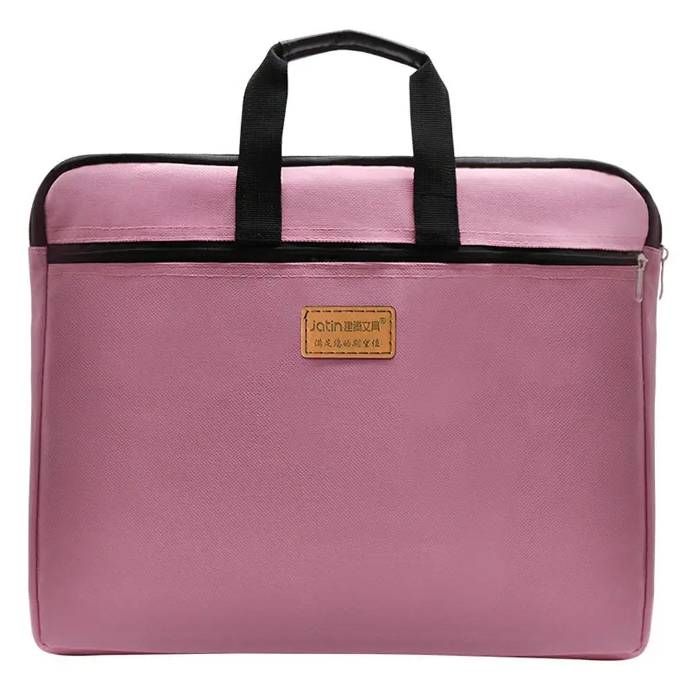 Oxford Cloth A4 Portable File Bag Zipper File Organizer A4 File Folder Stationery Bag Multi-layer Documents Bag Office Supplies