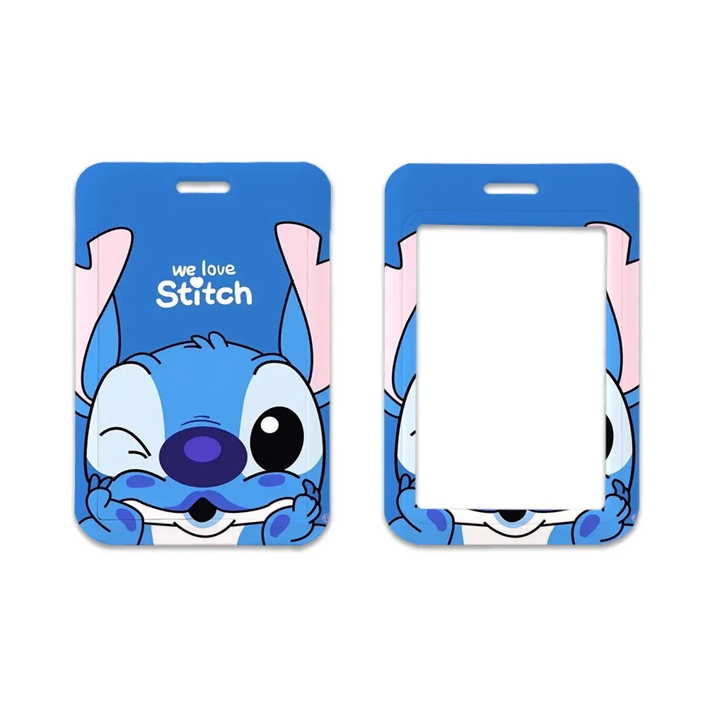 Cute Mini Stitch Printed Disney Lanyard for Keys Keychain Credential Holder Keyring Mobile Phone Charm Accessories Gifts