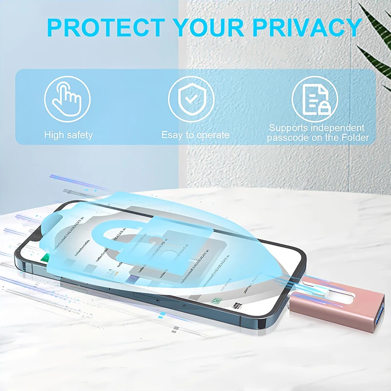 4in1 OTG Falsh Drive 512 GB for iPhone USB 3.0 Flash Drive 2TB 1T Android TYPE-C Pen Drive Mobile Micro USB Memory Stick Drive