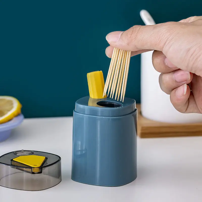 Xiaomi Youpin صندوق أعواد الأسنان جديد دفع حامل أعواد الأسنان الإبداعية التلقائي المنبثقة المحمولة مطعم حامل أعواد الأسنان المنزلية