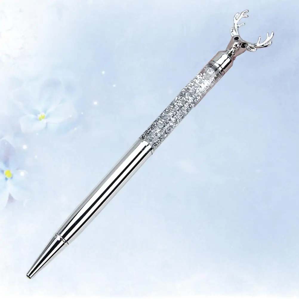 أقلام حبر جاف على شكل حيوان الرنة للكتابة بسلاسة جسم معدني يدوم طويلاً يستخدم الطلاب على أدوات مكتبية إبداعية للتخرج