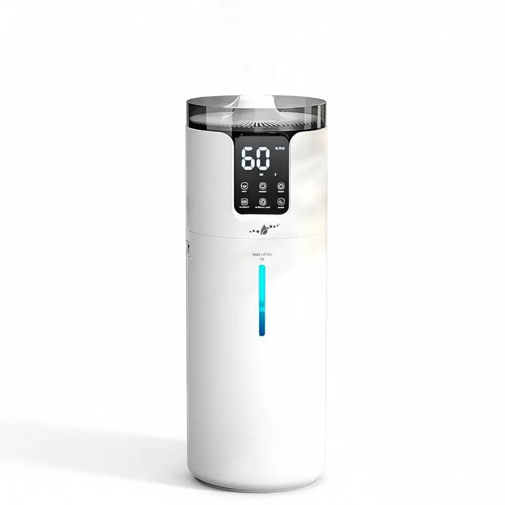 

Большой увлажнитель воздуха с холодным туманом, 4,2 галлона/16 л, для помещений площадью 1500 кв. футов, 360° ° Насадки, система верхнего наполнения, удлинительная трубка, ночник, охватывающее всю домашнюю территорию освещение