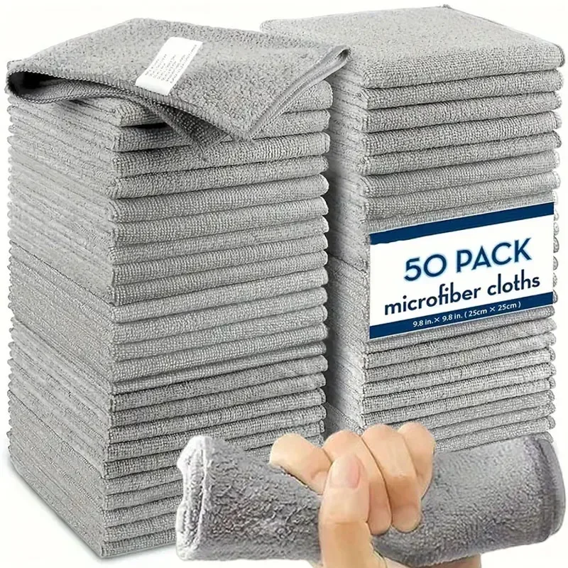 Microfiber Cleaning Cloths Absorbent Soft Stain-removing Towels for Bicycle Car Kitchen Reusable Cleaning Towels