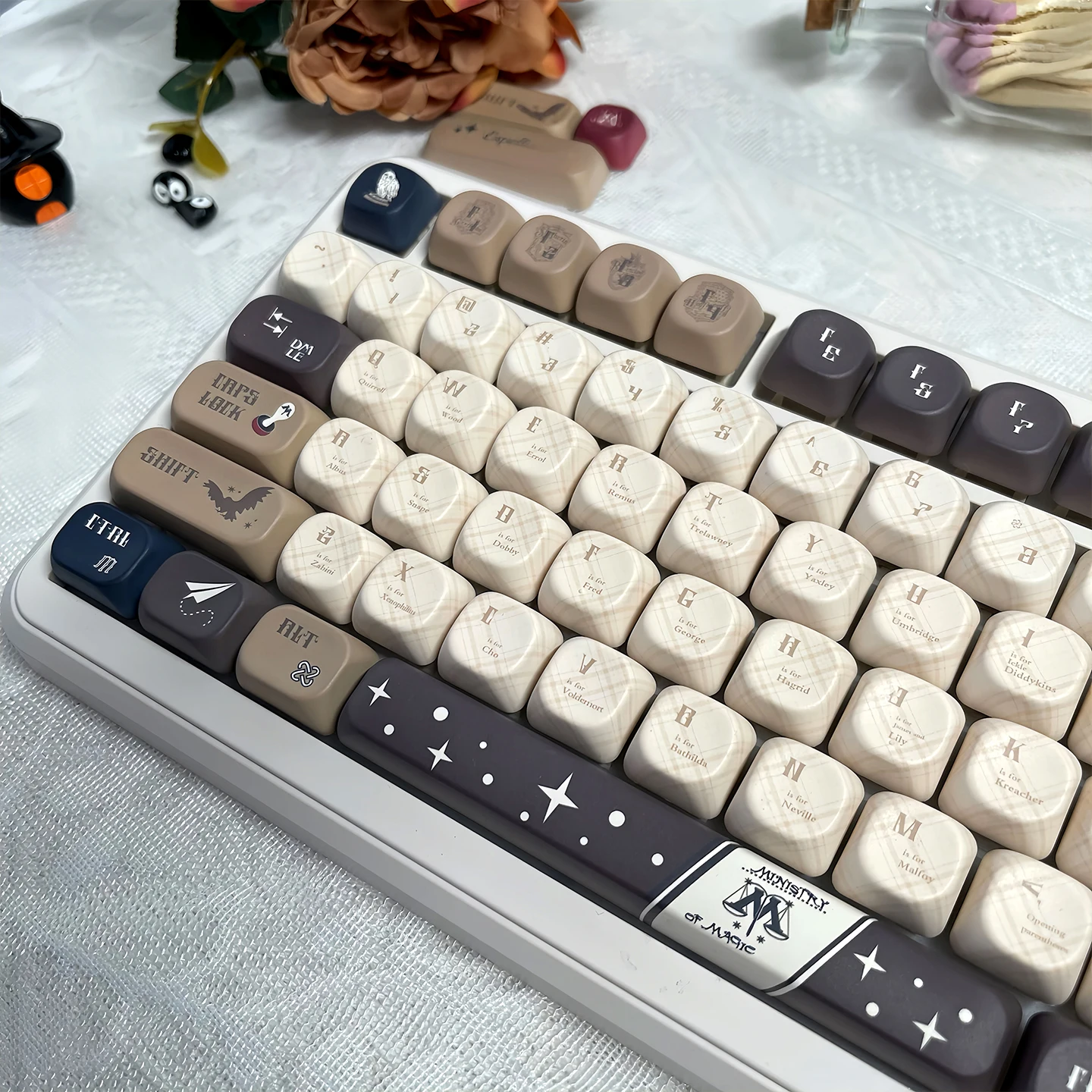 

Волшебная ежедневная оригинальная непрозрачная крышка клавиатуры PBT, механическая клавиатура, полная пятисторонняя горячая сублимация