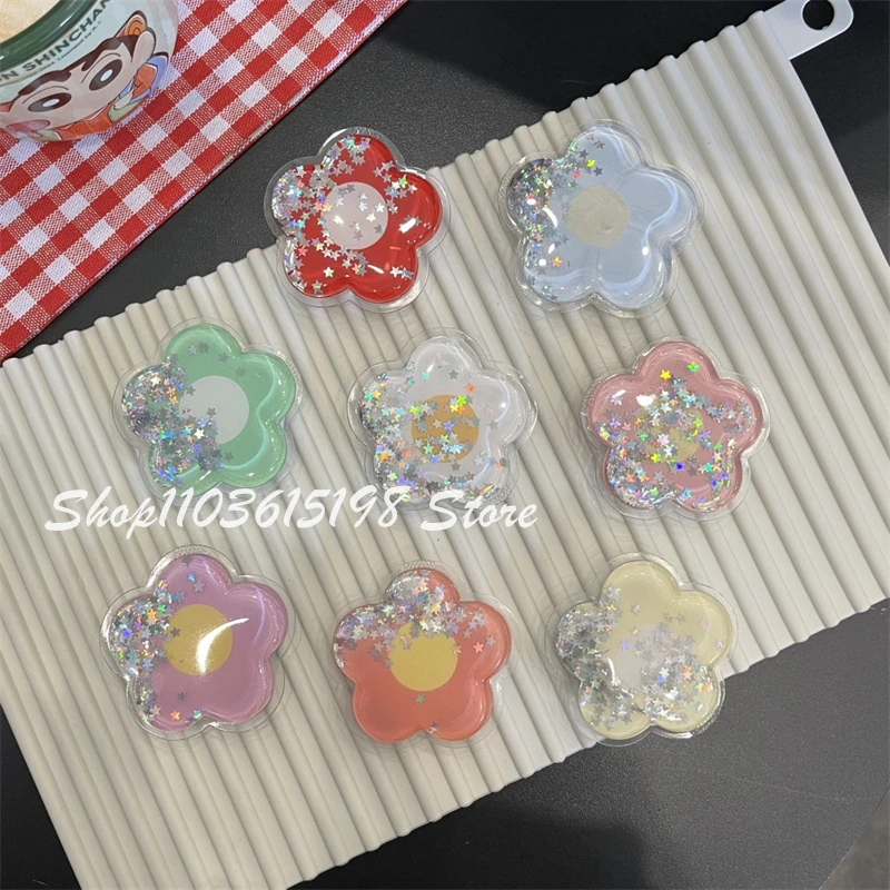 

Корейский милый зыбучий песок цветок ручка для телефона Tok держатель для телефона подставка Griptok для телефона универсальные аксессуары кронштейн для пальца подарок девушке