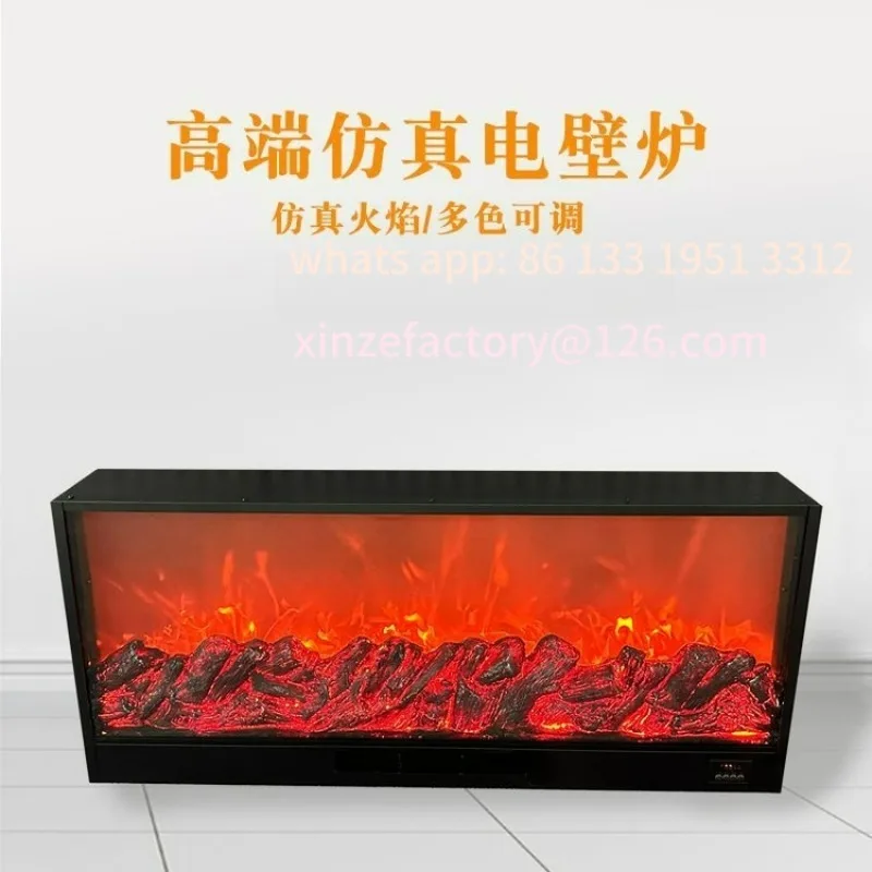 Living room hotel decorative electronic fireplace core embedded simulated fire heating fireplace European electric heating Europ