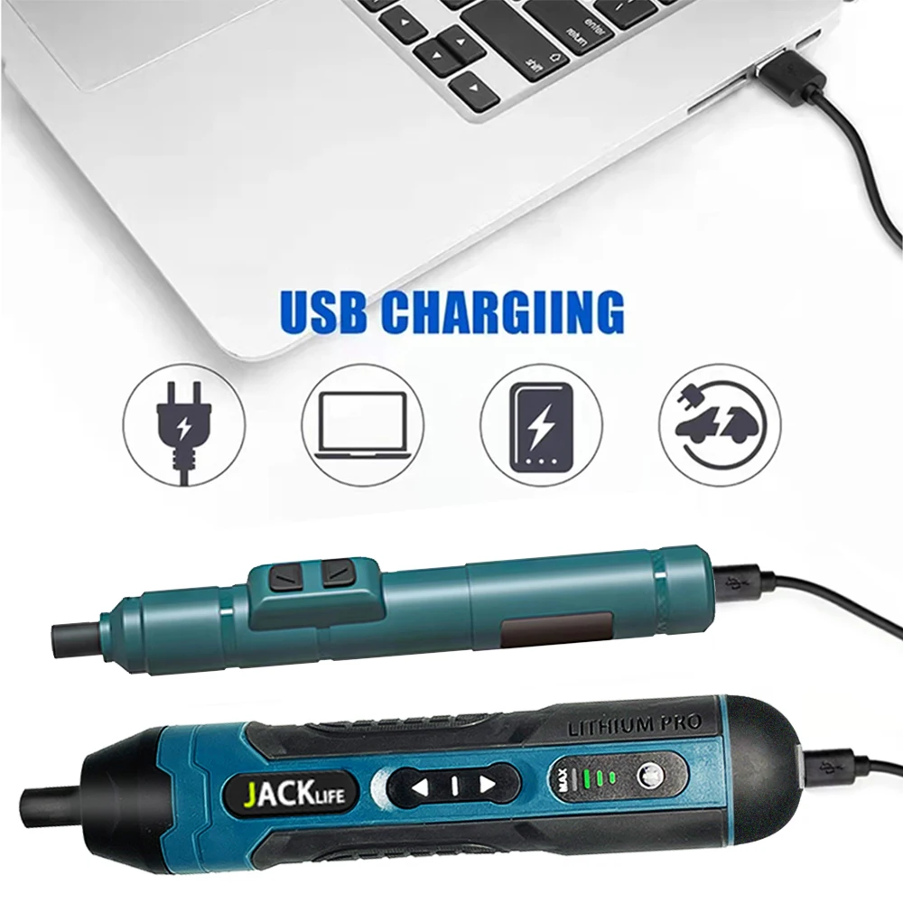 Cordless Electric Screwdriver Rechargeable 1300mah Lithium Battery Mini Drill 3.6V Power Tools Set Household Maintenance Repair