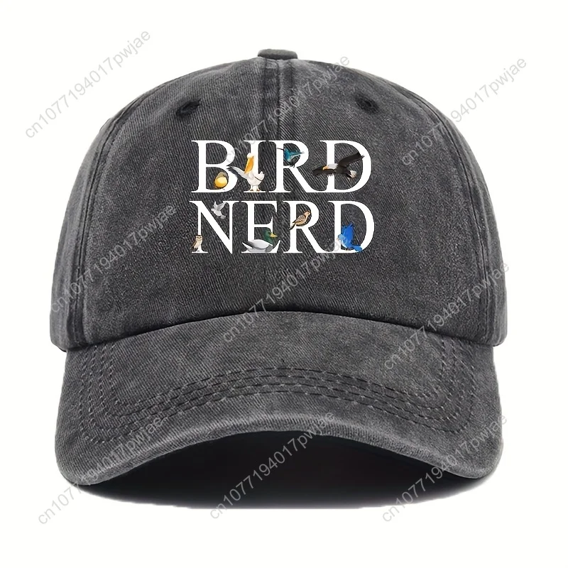 [Retro Bird Cap] Kleurrijke vogelillustraties Unisex Retro Bird Watching Cap |   Verstelbare zachte eendenbekhoed, buitensport en cas
