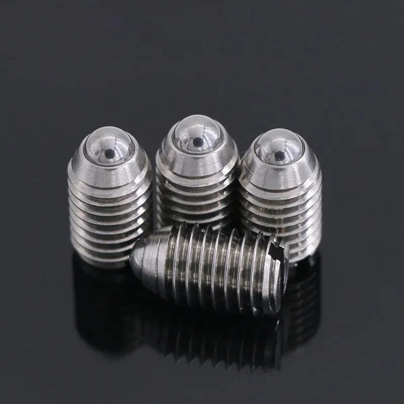 Spring Loaded Ball Plunger 304 Stainless Steel with Slot for Precision Positioning in Jigs and Machinery M3 M4 M5 M6