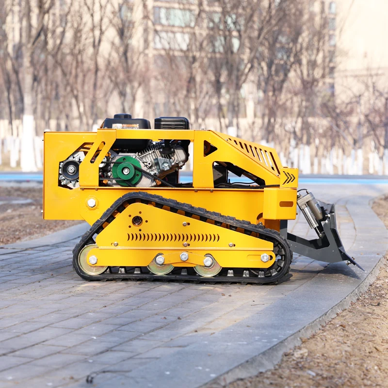 Customized Adjustable Cutting Height Flail Lawn Mower CE/EPA Certified Remote Control Weeding Snow Shoveling Dual Use view 4