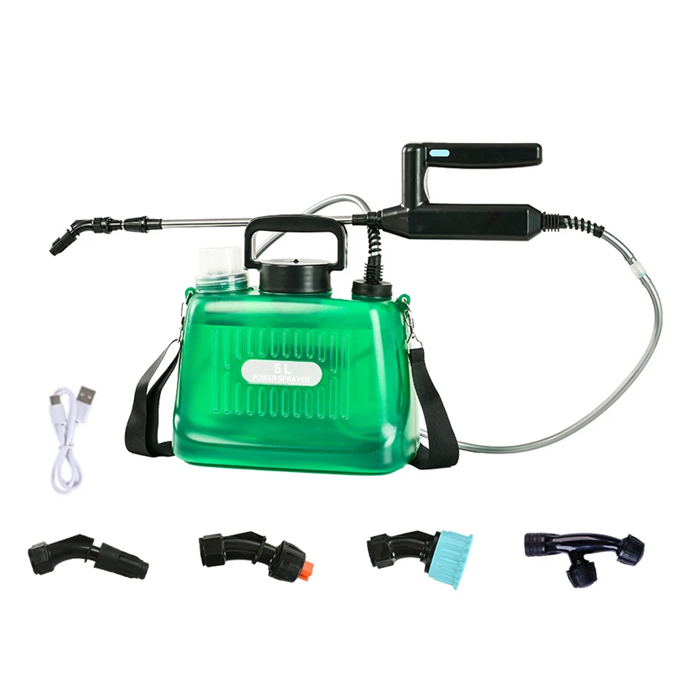 Shoulder Type Electric Gardening Sprinkler Garden Plants Watering Device Flowers Spraying Machine Telescopic Rod Length Adjust