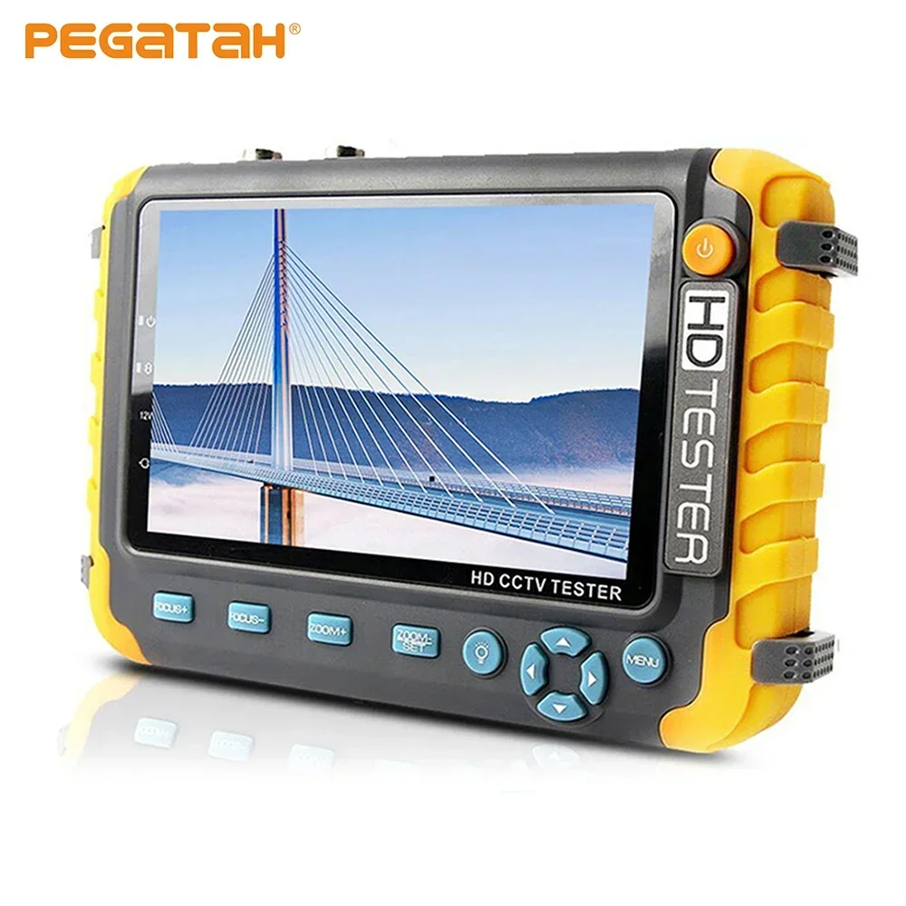 اختبار كاميرا تناظرية Cvbs مع إدخال HDMI VGA ، شاشة CCTV صغيرة ، 4K AHD ، CVI ، TVI ، 8MP ، 5"