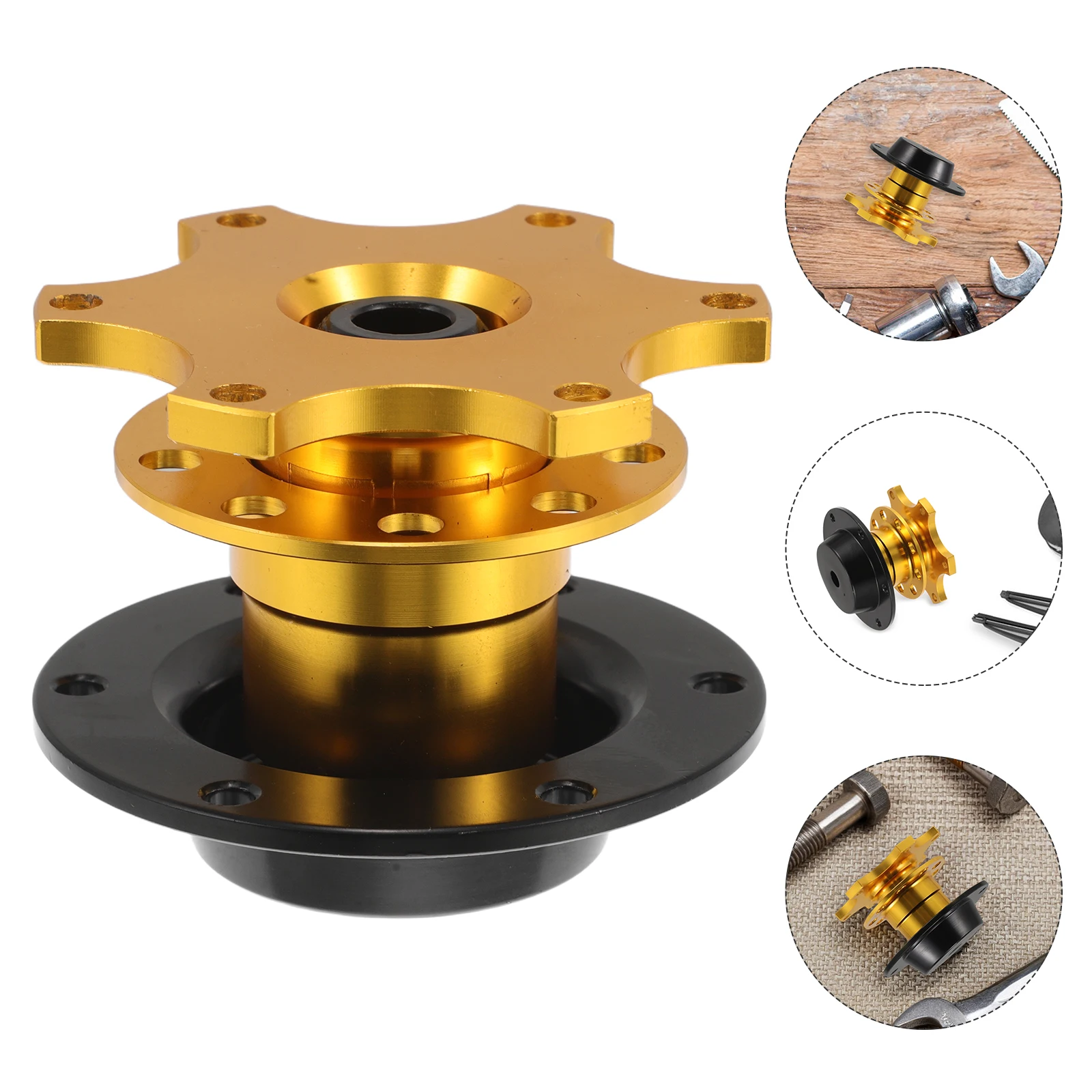 

Aluminum Steering Wheel Quick Release Tool Universal Racing Modification Adapter Durable Fast Installation Removal