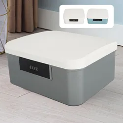 9L Capacity Lockable Storage Trunk for Files Document Organizer Double Layer Password Storage Locking Box Lockable Box Lockbox