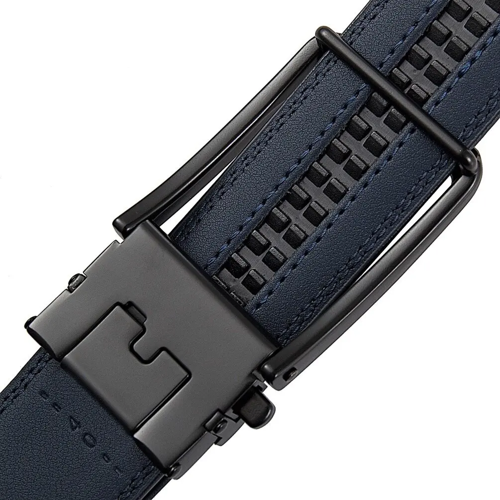 9 Farben Hochwertige Echtleder-Klickgürtel für Herren Luxusmarken-Designer Automatische Schnalle Herren-Jeansgürtel Männlicher Taillengürtel – Detail 13