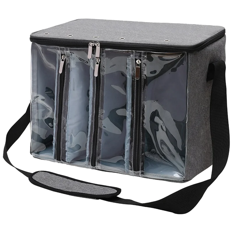 ABRT-حزمة تخزين ذات سعة كبيرة حقيبة تخزين غزل الحياكة مع أشرطة قابلة للتعديل حقيبة حمل من خيوط الكروشيه حقيبة حامل كرة الغزل #1