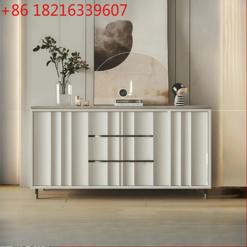 

Итальянский минималистичный лакированный буфет, прихожая, многофункциональный чай, бытовой шкаф для хранения вещей.