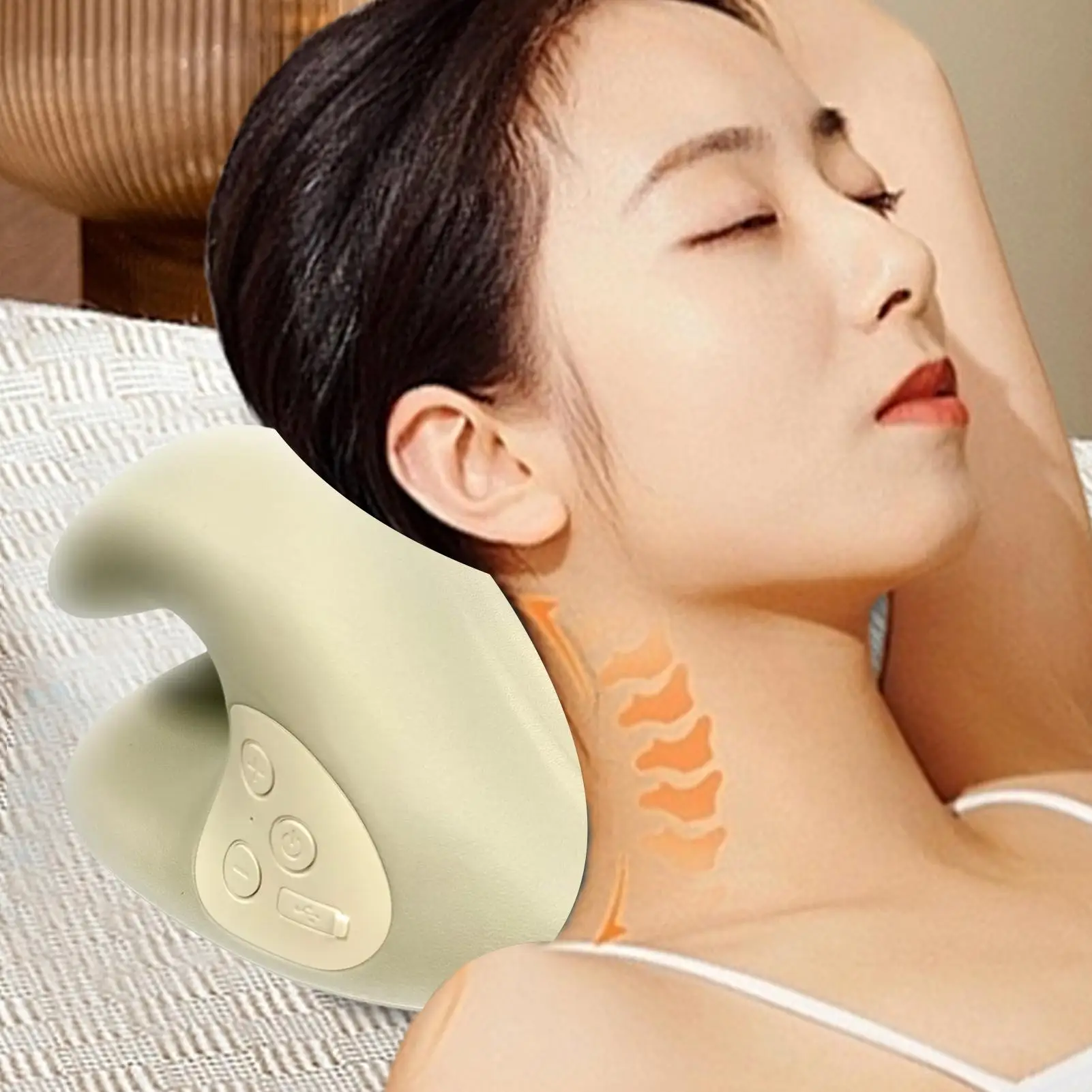 

Neck Stretcher With Warmth Rechargeable Corrective Massage Shoulder Neck Relief Pillow Massage Pillow With Heat Neck Massagers