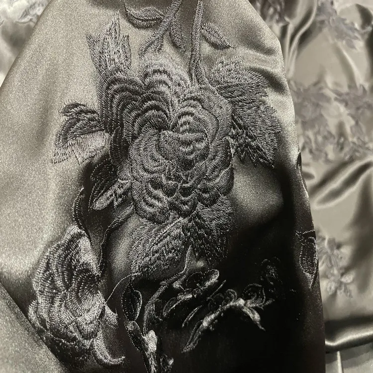 Acetate Satin Embroidery Lining Heavy Satin Imitation Suzhou Embroidery Antique Dress Dress Dress and Cheongsam Clothes Fabric