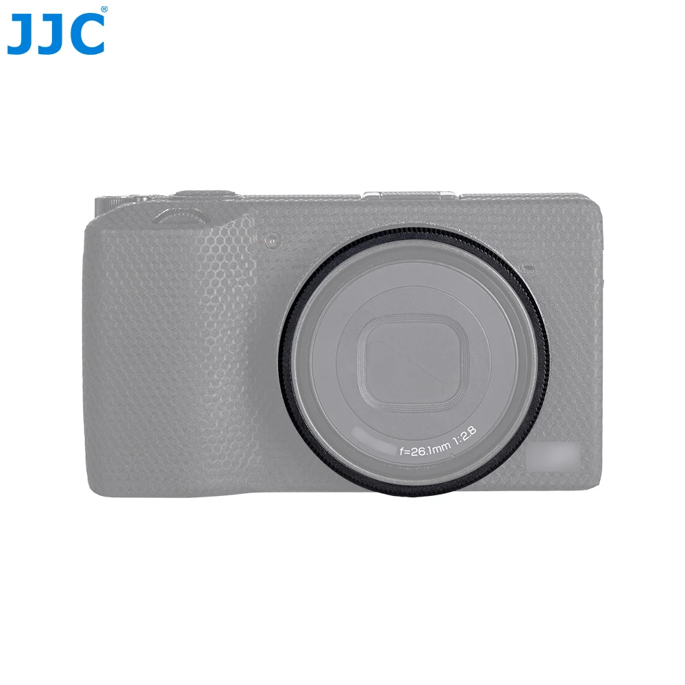JJC Pare-Soleil Métal + Capuchon Pour Ricoh GR IIIx / GR IIIx HDF / GR3x, Bloque Reflets Et Protège Objectif, Accessoire Photo Premium