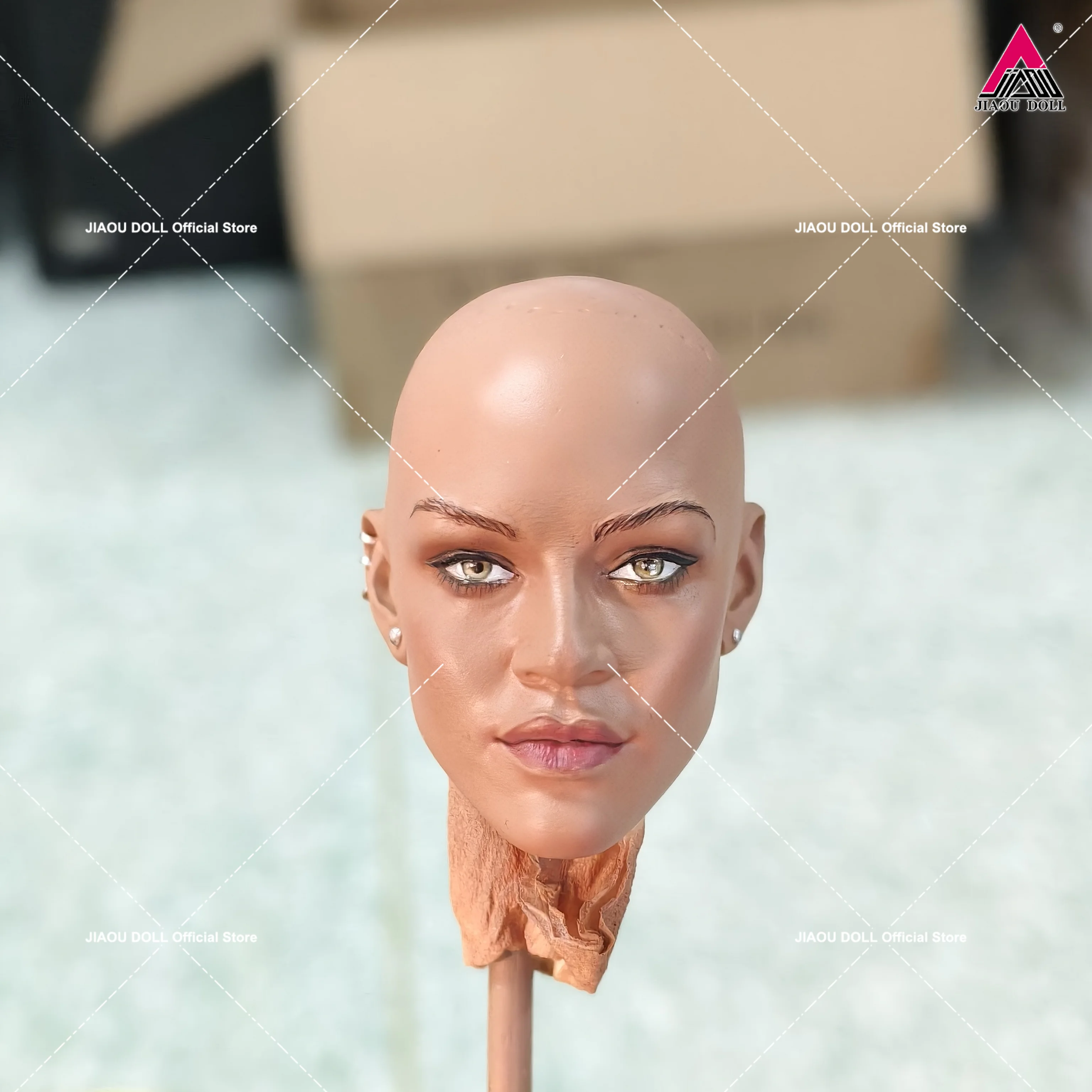 

Индивидуальная масштаб 1/6, окрашенная голова девушки, скульптура, модель резьбы из ПВХ, подходит для 12 дюймов TBL, фигурка женщины-солдата, куклы для тела