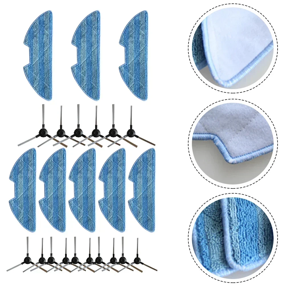 Side Brush Mop Cloths Rag For Sysperl X60 Robot Vacuum Cleaner Replacement Parts Sweeper Accessories Cleaning Power Tool Parts