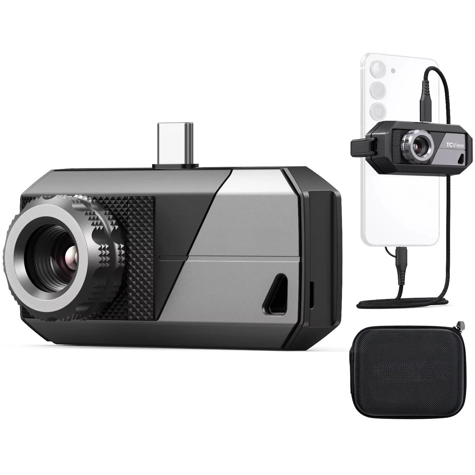 TS001 9mm Adjustable Focus Thermal Camera Mobile Heat Night Vision Thermal 256x192 Pixels Infrared Sensor Imaging Camera