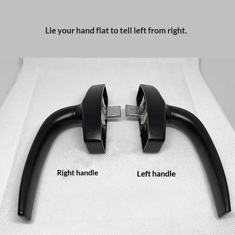 Semi‑Circular Drive Window Handle Aluminum Alloy Hardware for External Opening Hanging Window Door Window Replacement Fitting